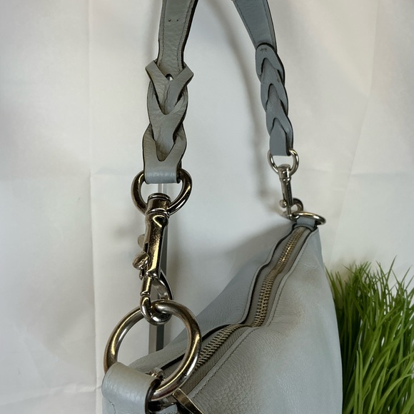 Coach Abby Hobo Baby Blue Duffle Shoulder Leather Bag Rehab - Picture 5 of 16